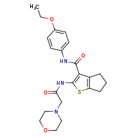 N-(4-ethoxyphenyl)-2-[2-(morpholin-4-yl)acetamido]-4H,5H,6H-cyclopenta[b]thiophene-3-carboxamide