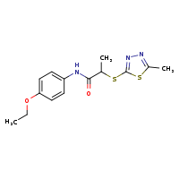 N-(4-ethoxyphenyl)-2-[(5-methyl-1,3,4-thiadiazol-2-yl)sulfanyl]propanamide