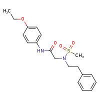 N-(4-ethoxyphenyl)-2-[N-(2-phenylethyl)methanesulfonamido]acetamide