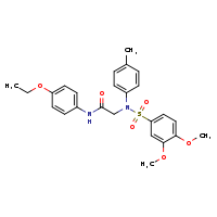 N-(4-ethoxyphenyl)-2-[N-(4-methylphenyl)-3,4-dimethoxybenzenesulfonamido]acetamide