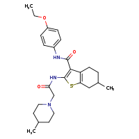 N-(4-ethoxyphenyl)-6-methyl-2-[2-(4-methylpiperidin-1-yl)acetamido]-4,5,6,7-tetrahydro-1-benzothiophene-3-carboxamide
