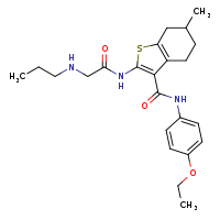 N-(4-ethoxyphenyl)-6-methyl-2-[2-(propylamino)acetamido]-4,5,6,7-tetrahydro-1-benzothiophene-3-carboxamide
