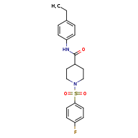 N-(4-ethylphenyl)-1-(4-fluorobenzenesulfonyl)piperidine-4-carboxamide