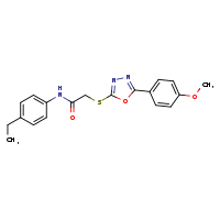 N-(4-ethylphenyl)-2-{[5-(4-methoxyphenyl)-1,3,4-oxadiazol-2-yl]sulfanyl}acetamide