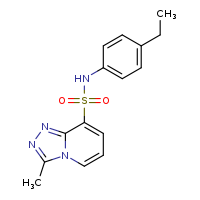 N-(4-ethylphenyl)-3-methyl-[1,2,4]triazolo[4,3-a]pyridine-8-sulfonamide