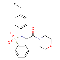 N-(4-ethylphenyl)-N-[2-(morpholin-4-yl)-2-oxoethyl]benzenesulfonamide