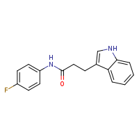 N-(4-fluorophenyl)-3-(1H-indol-3-yl)propanamide