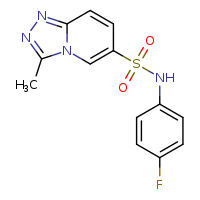 N-(4-fluorophenyl)-3-methyl-[1,2,4]triazolo[4,3-a]pyridine-6-sulfonamide