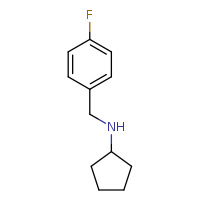 N-[(4-fluorophenyl)methyl]cyclopentanamine