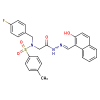 N-[(4-fluorophenyl)methyl]-N-({N'-[(E)-(2-hydroxynaphthalen-1-yl)methylidene]hydrazinecarbonyl}methyl)-4-methylbenzenesulfonamide