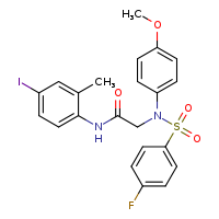 N-(4-iodo-2-methylphenyl)-2-[N-(4-methoxyphenyl)-4-fluorobenzenesulfonamido]acetamide
