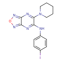 N-(4-iodophenyl)-6-(piperidin-1-yl)-[1,2,5]oxadiazolo[3,4-b]pyrazin-5-amine