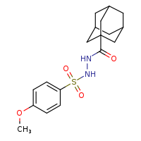 N'-(4-methoxybenzenesulfonyl)adamantane-1-carbohydrazide