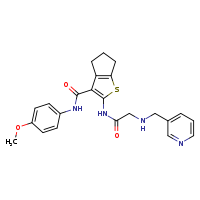 N-(4-methoxyphenyl)-2-{2-[(pyridin-3-ylmethyl)amino]acetamido}-4H,5H,6H-cyclopenta[b]thiophene-3-carboxamide