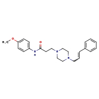 N-(4-methoxyphenyl)-3-{4-[(2E)-3-phenylprop-2-en-1-yl]piperazin-1-yl}propanamide