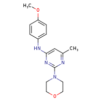 N-(4-methoxyphenyl)-6-methyl-2-(morpholin-4-yl)pyrimidin-4-amine