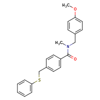 N-[(4-methoxyphenyl)methyl]-N-methyl-4-[(phenylsulfanyl)methyl]benzamide