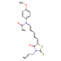 N-(4-methoxyphenyl)-N-[(1E,3E)-5-[(5Z)-4-oxo-3-(prop-2-en-1-yl)-2-sulfanylidene-1,3-thiazolidin-5-ylidene]penta-1,3-dien-1-yl]acetamide