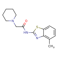 N-(4-methyl-1,3-benzothiazol-2-yl)-2-(piperidin-1-yl)acetamide