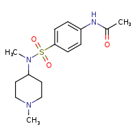 N-{4-[methyl(1-methylpiperidin-4-yl)sulfamoyl]phenyl}acetamide