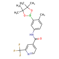 N-[4-methyl-3-(4,4,5,5-tetramethyl-1,3,2-dioxaborolan-2-yl)phenyl]-2-(trifluoromethyl)pyridine-4-carboxamide