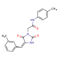 N-(4-methylphenyl)-2-[(4E)-4-[(3-methylphenyl)methylidene]-2,5-dioxoimidazolidin-1-yl]acetamide