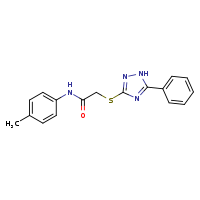 N-(4-methylphenyl)-2-[(5-phenyl-1H-1,2,4-triazol-3-yl)sulfanyl]acetamide