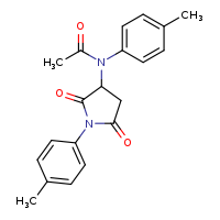 N-(4-methylphenyl)-N-[1-(4-methylphenyl)-2,5-dioxopyrrolidin-3-yl]acetamide