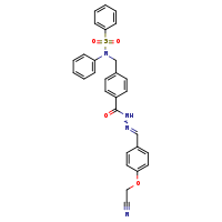 N-[(4-{N'-[(E)-[4-(cyanomethoxy)phenyl]methylidene]hydrazinecarbonyl}phenyl)methyl]-N-phenylbenzenesulfonamide