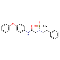 N-(4-phenoxyphenyl)-2-[N-(2-phenylethyl)methanesulfonamido]acetamide