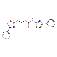 N-(4-phenyl-1,3-thiazol-2-yl)-4-[3-(pyridin-3-yl)-1,2,4-oxadiazol-5-yl]butanamide