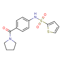 N-[4-(pyrrolidine-1-carbonyl)phenyl]thiophene-2-sulfonamide