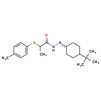 N'-(4-tert-butylcyclohexylidene)-2-[(4-methylphenyl)sulfanyl]propanehydrazide