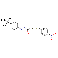 N'-(4-tert-butylcyclohexylidene)-2-{[(4-nitrophenyl)methyl]sulfanyl}acetohydrazide