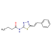 N-{5-[(1E)-2-phenylethenyl]-1,3,4-thiadiazol-2-yl}butanamide