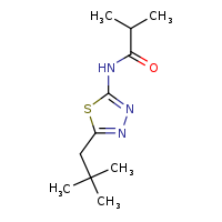N-[5-(2,2-dimethylpropyl)-1,3,4-thiadiazol-2-yl]-2-methylpropanamide