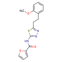 N-{5-[2-(2-methoxyphenyl)ethyl]-1,3,4-thiadiazol-2-yl}furan-2-carboxamide