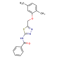 N-[5-(2,5-dimethylphenoxymethyl)-1,3,4-thiadiazol-2-yl]benzamide
