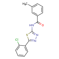 N-[5-(2-chlorophenyl)-1,3,4-thiadiazol-2-yl]-3-methylbenzamide