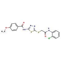 N-[5-({[(2-chlorophenyl)carbamoyl]methyl}sulfanyl)-1,3,4-thiadiazol-2-yl]-4-methoxybenzamide