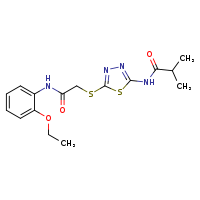 N-[5-({[(2-ethoxyphenyl)carbamoyl]methyl}sulfanyl)-1,3,4-thiadiazol-2-yl]-2-methylpropanamide