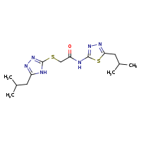 N-[5-(2-methylpropyl)-1,3,4-thiadiazol-2-yl]-2-{[5-(2-methylpropyl)-4H-1,2,4-triazol-3-yl]sulfanyl}acetamide