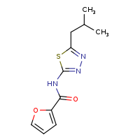 N-[5-(2-methylpropyl)-1,3,4-thiadiazol-2-yl]furan-2-carboxamide