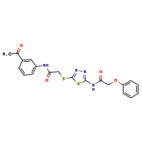 N-[5-({[(3-acetylphenyl)carbamoyl]methyl}sulfanyl)-1,3,4-thiadiazol-2-yl]-2-phenoxyacetamide
