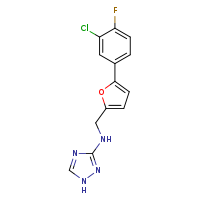 N-{[5-(3-chloro-4-fluorophenyl)furan-2-yl]methyl}-1H-1,2,4-triazol-3-amine