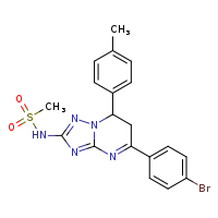 N-[5-(4-bromophenyl)-7-(4-methylphenyl)-6H,7H-[1,2,4]triazolo[1,5-a]pyrimidin-2-yl]methanesulfonamide