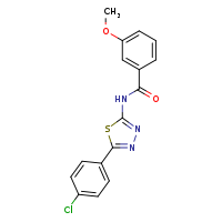 N-[5-(4-chlorophenyl)-1,3,4-thiadiazol-2-yl]-3-methoxybenzamide