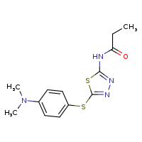 N-(5-{[4-(dimethylamino)phenyl]sulfanyl}-1,3,4-thiadiazol-2-yl)propanamide