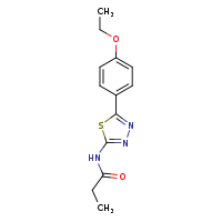 N-[5-(4-ethoxyphenyl)-1,3,4-thiadiazol-2-yl]propanamide
