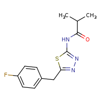 N-{5-[(4-fluorophenyl)methyl]-1,3,4-thiadiazol-2-yl}-2-methylpropanamide